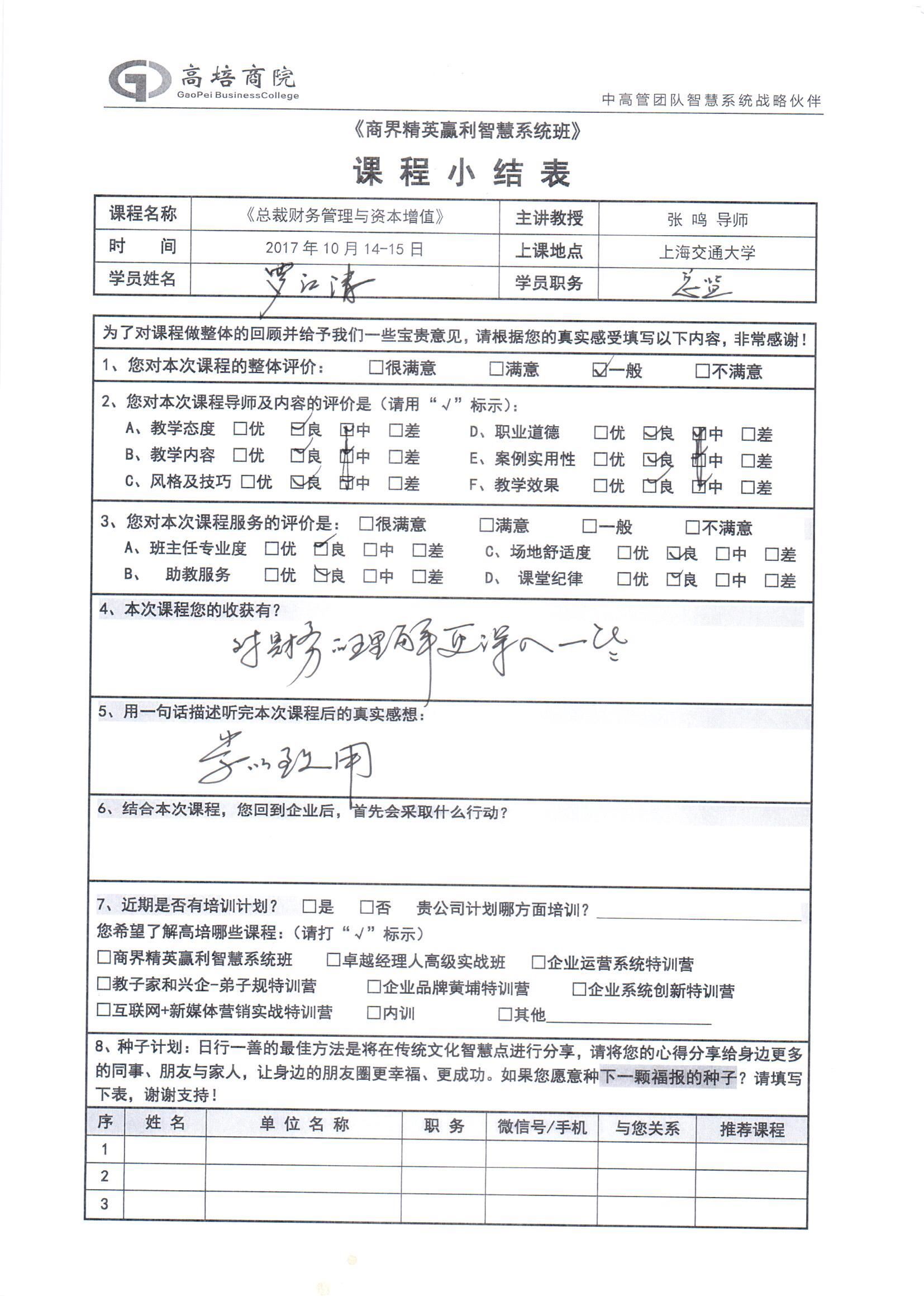 總裁財(cái)務(wù)管理與資本增值20