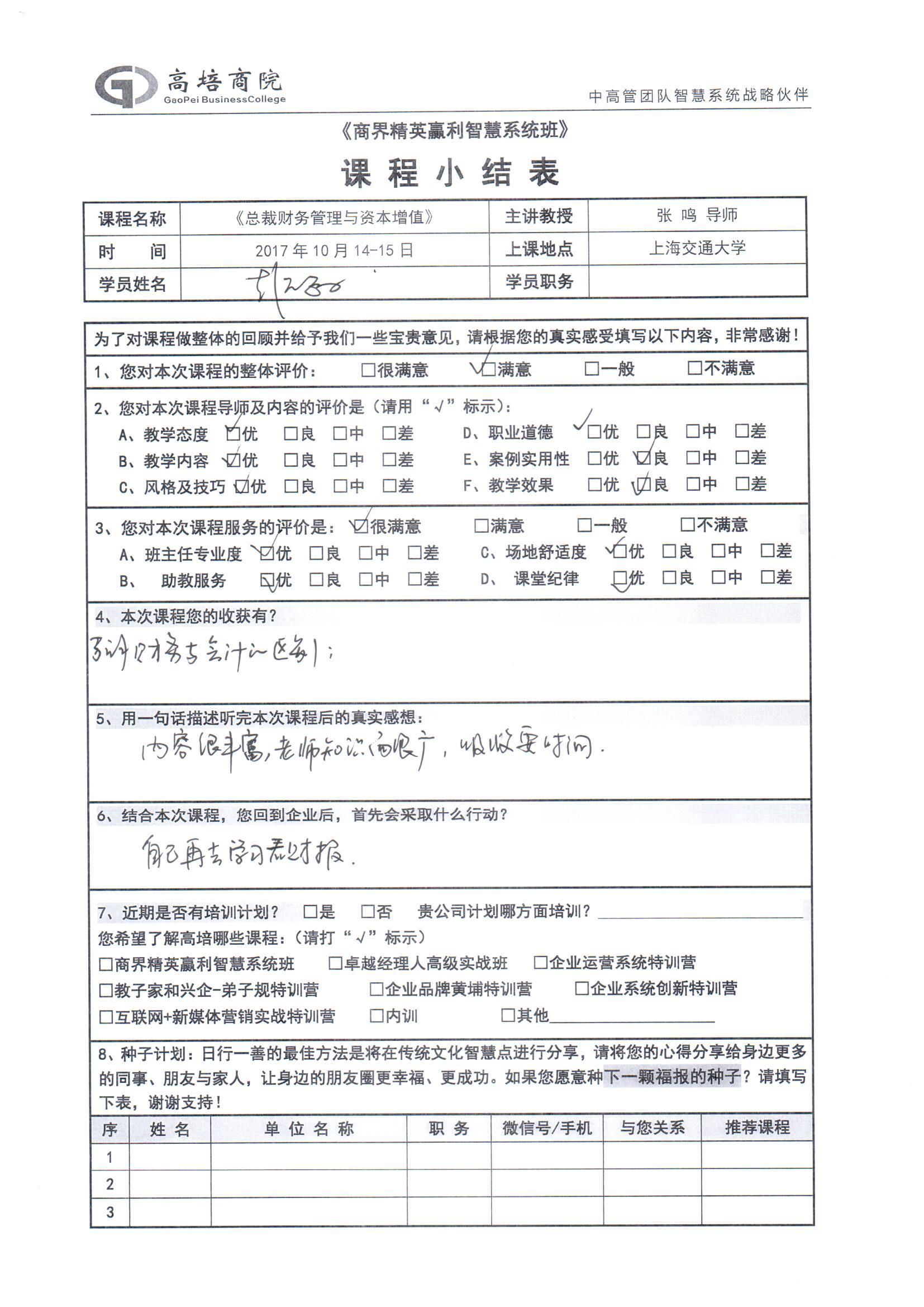 總裁財務管理與資本增值27