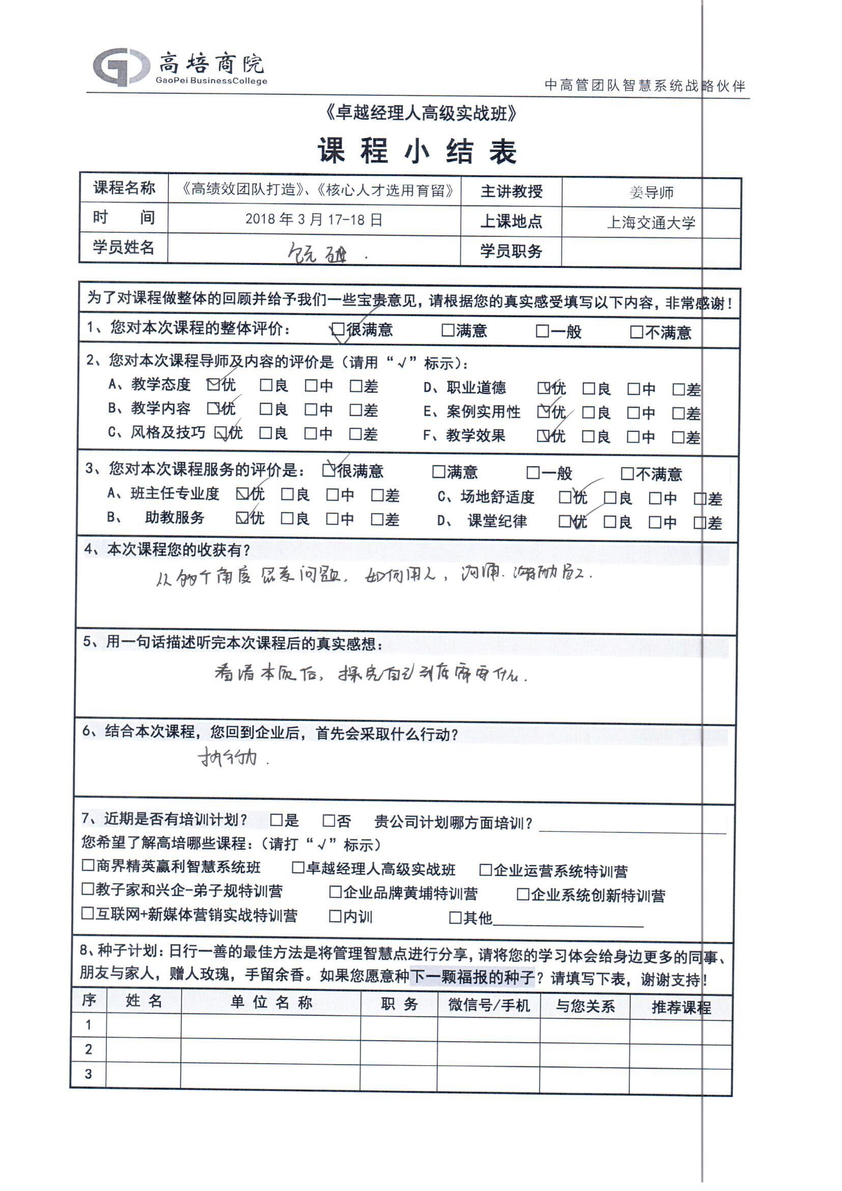 核心人才選用育留190