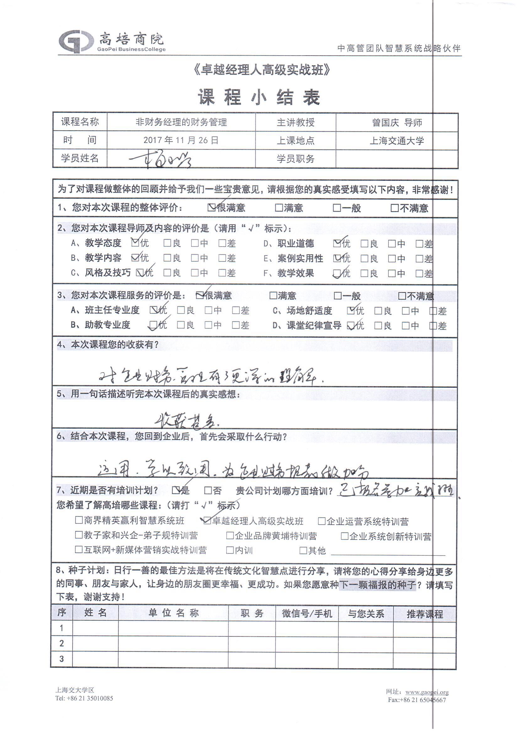 非財務經理的財務管理66