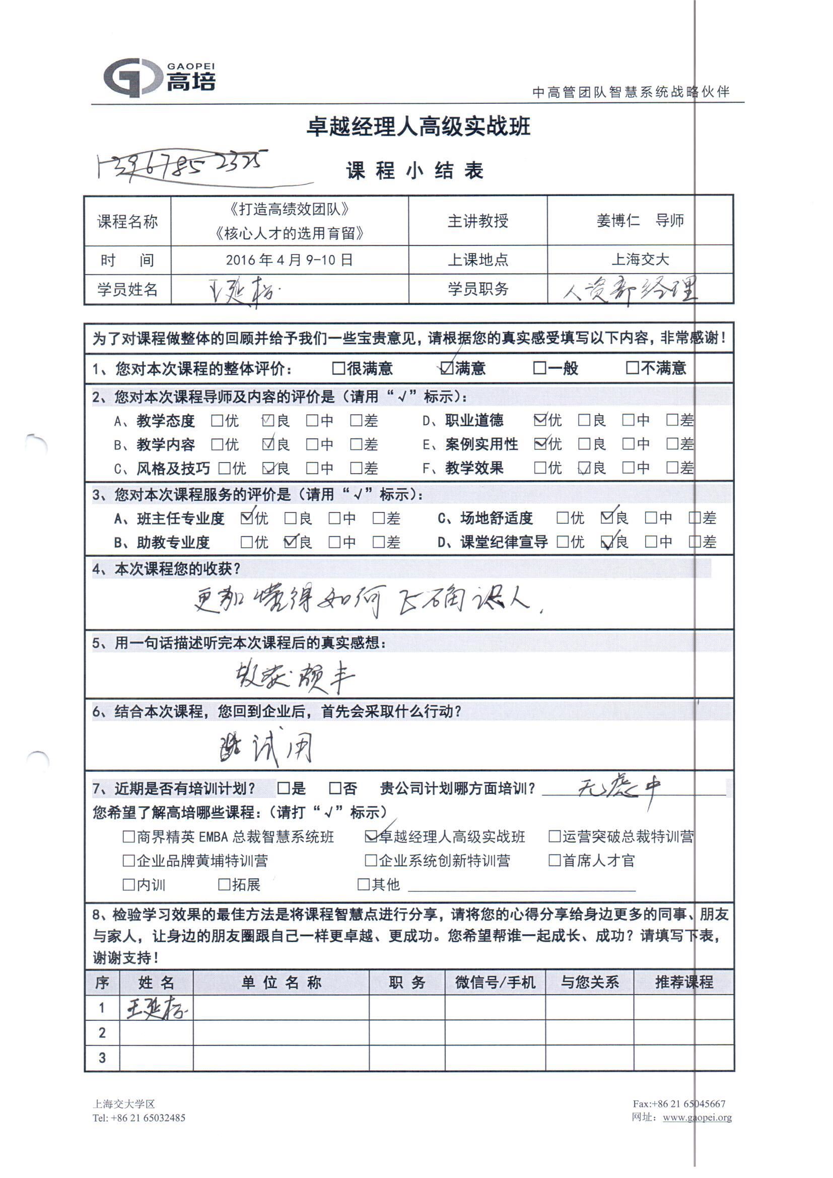 打造高績效團隊158