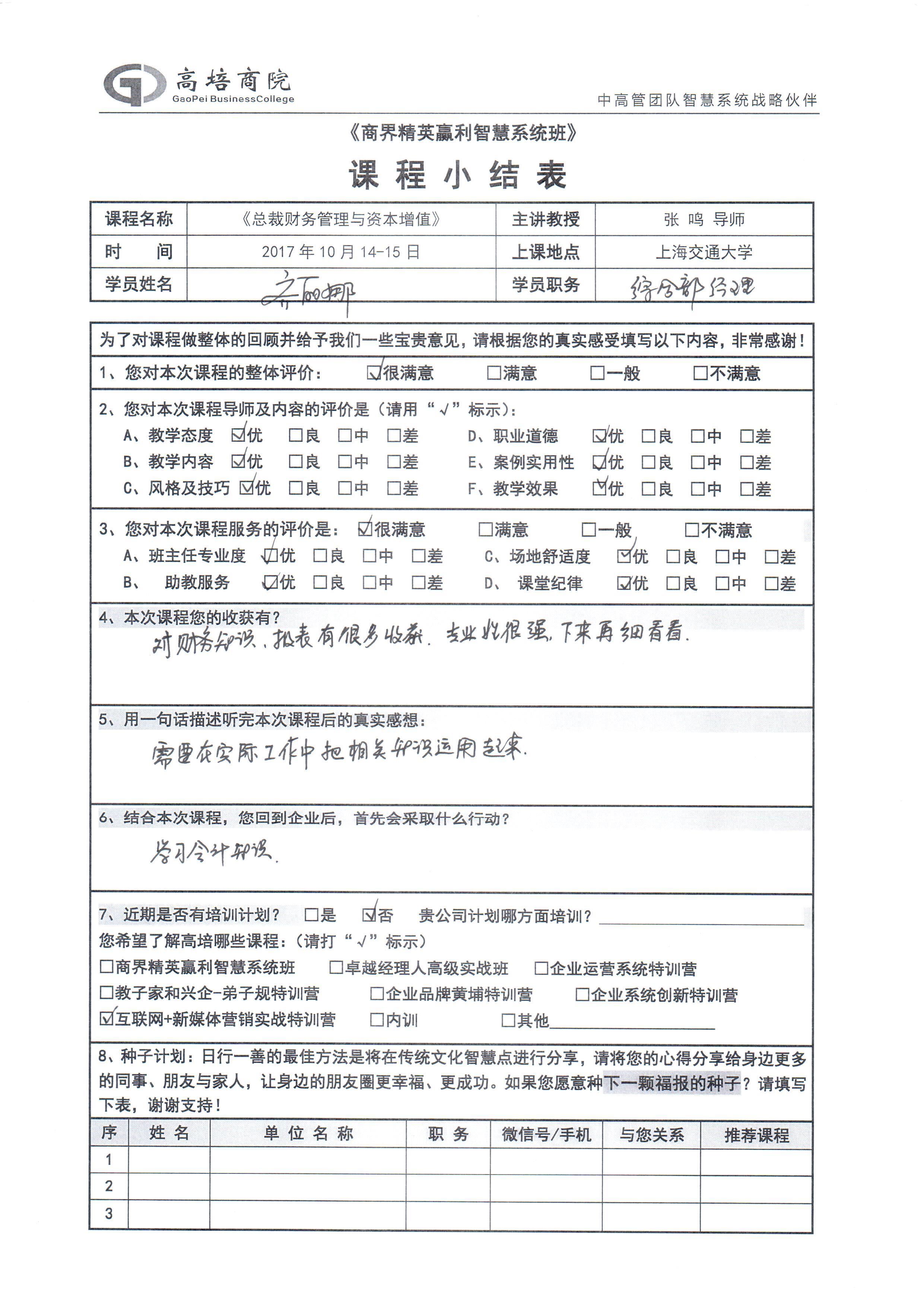 總裁財務管理與資本增值91