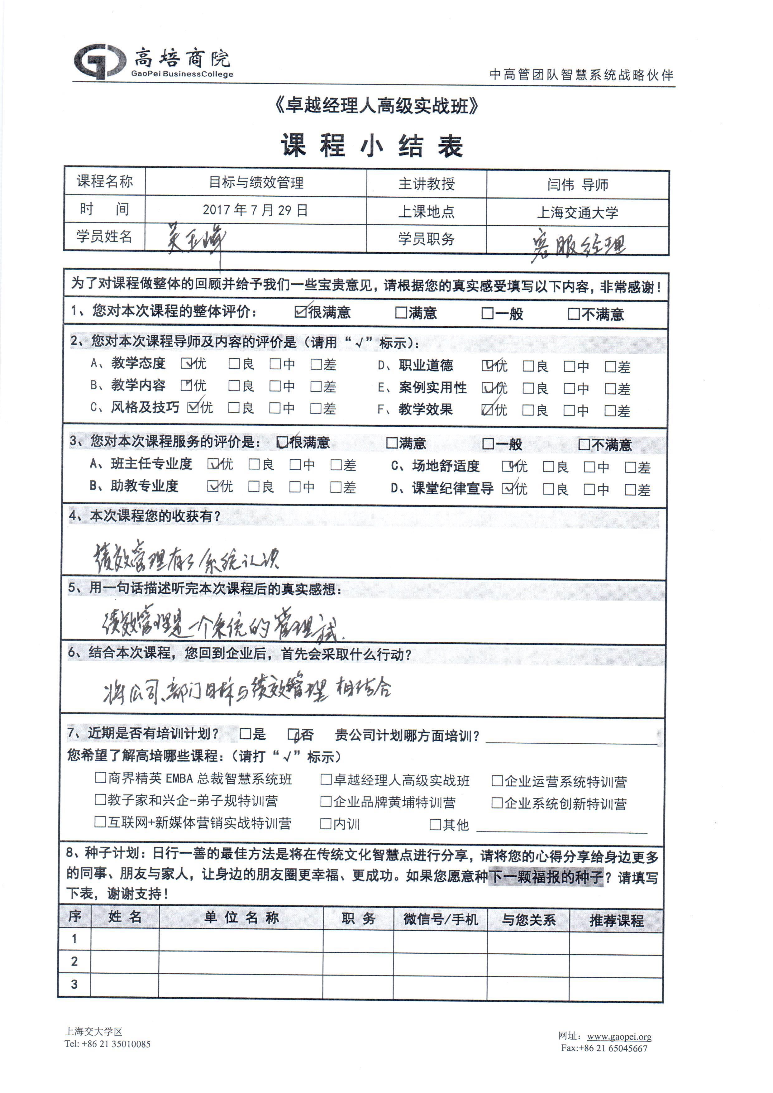 目標與績效管理108