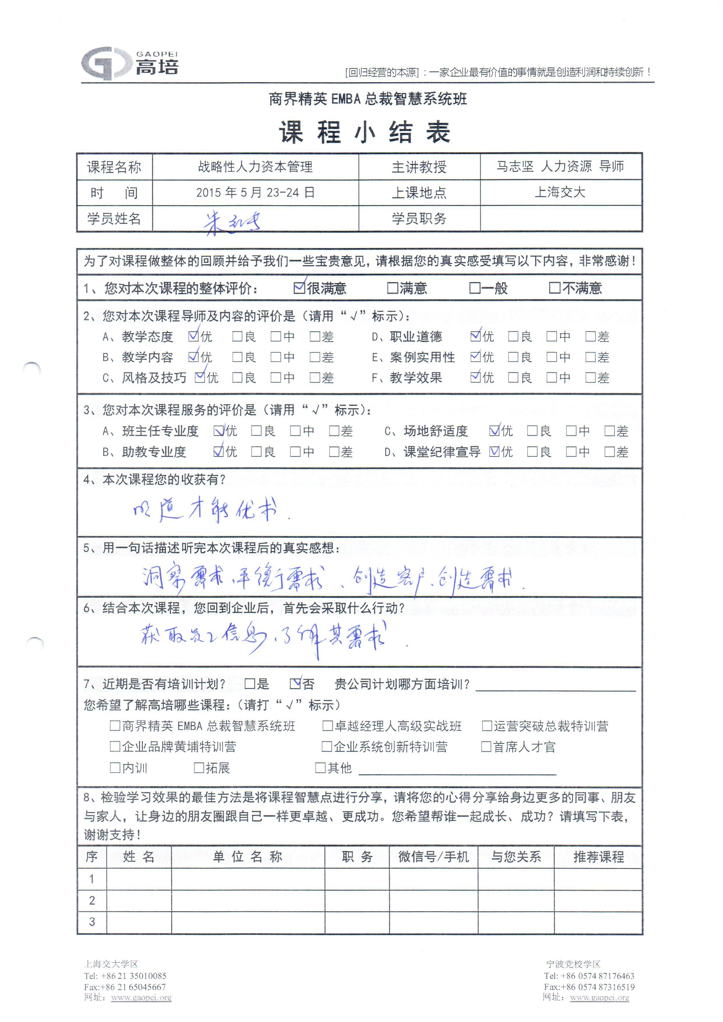 戰略性人力資本管理110