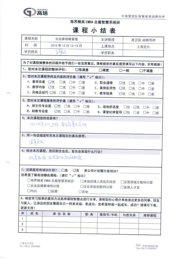 企業家戰略管理120