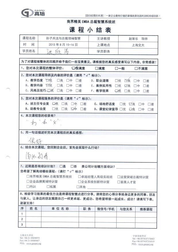 孫子兵法與總裁領袖智慧276