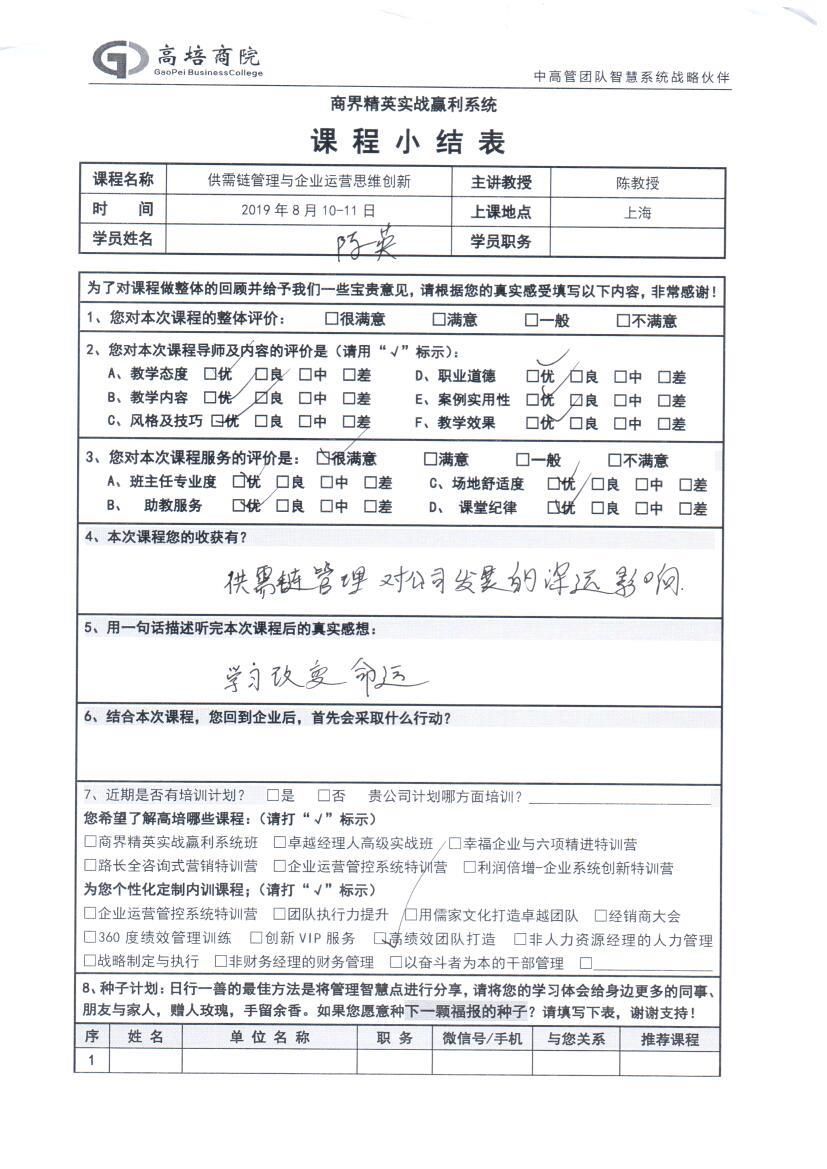 供需鏈管理與企業運營思維創新74