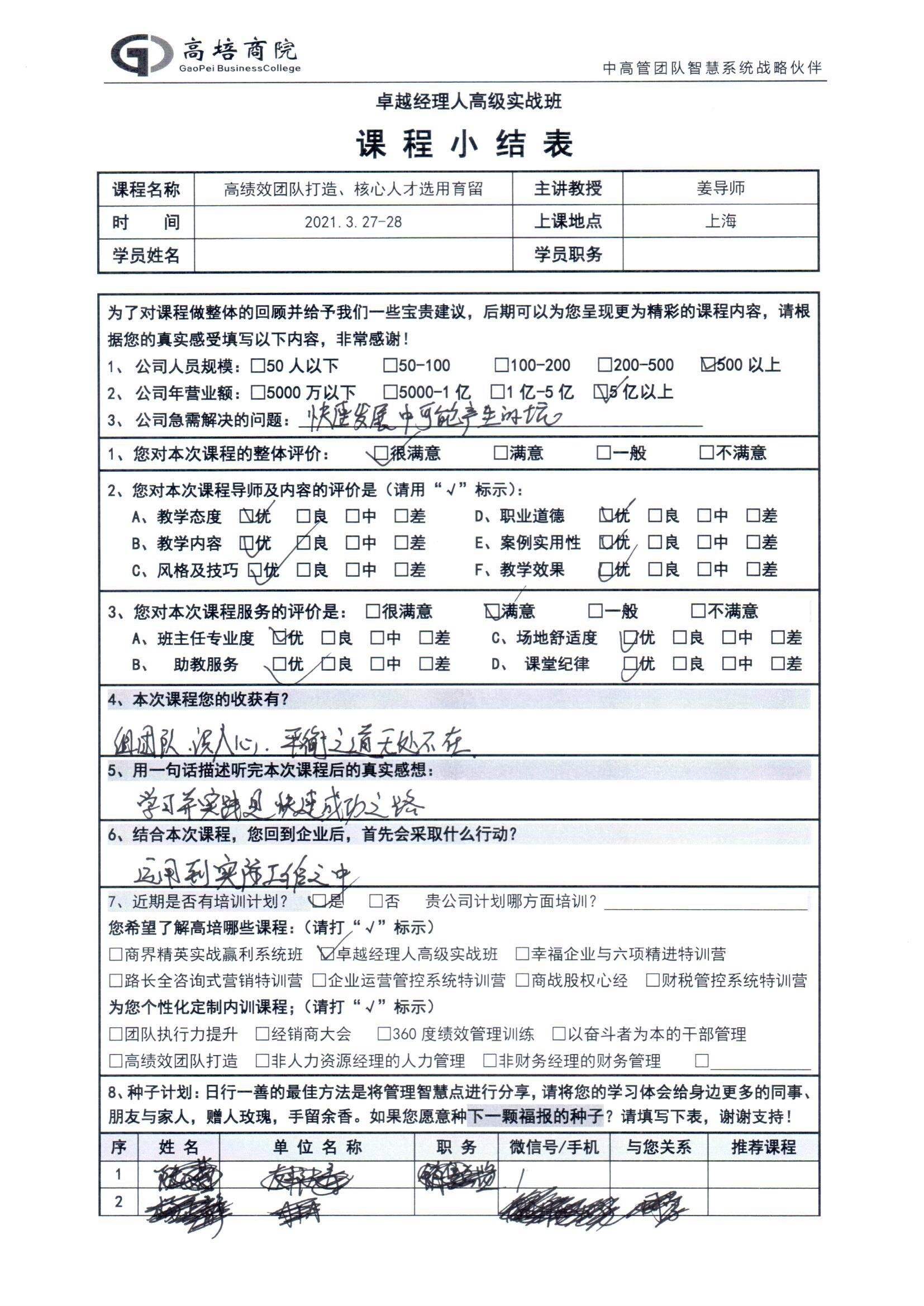 高績效團隊打造，核心人才選用育留246