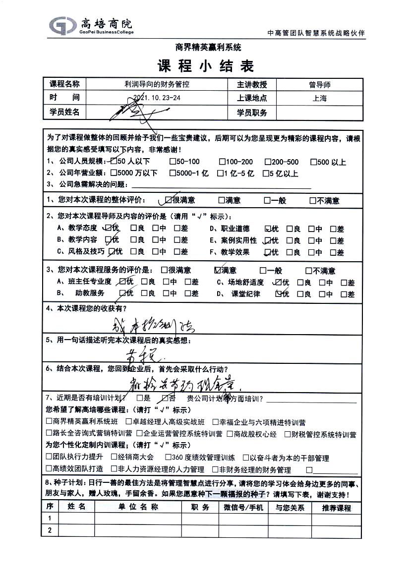 利潤導(dǎo)向的財(cái)務(wù)管控112