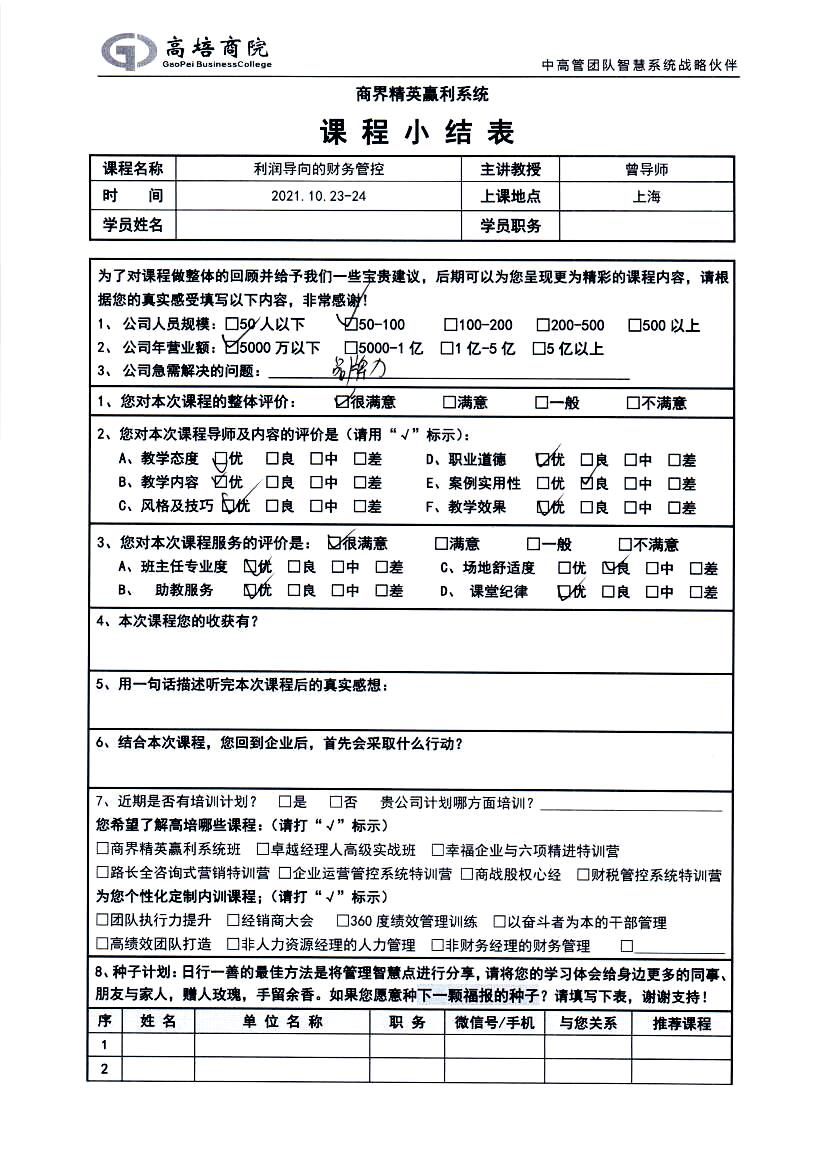 利潤(rùn)導(dǎo)向的財(cái)務(wù)管控125