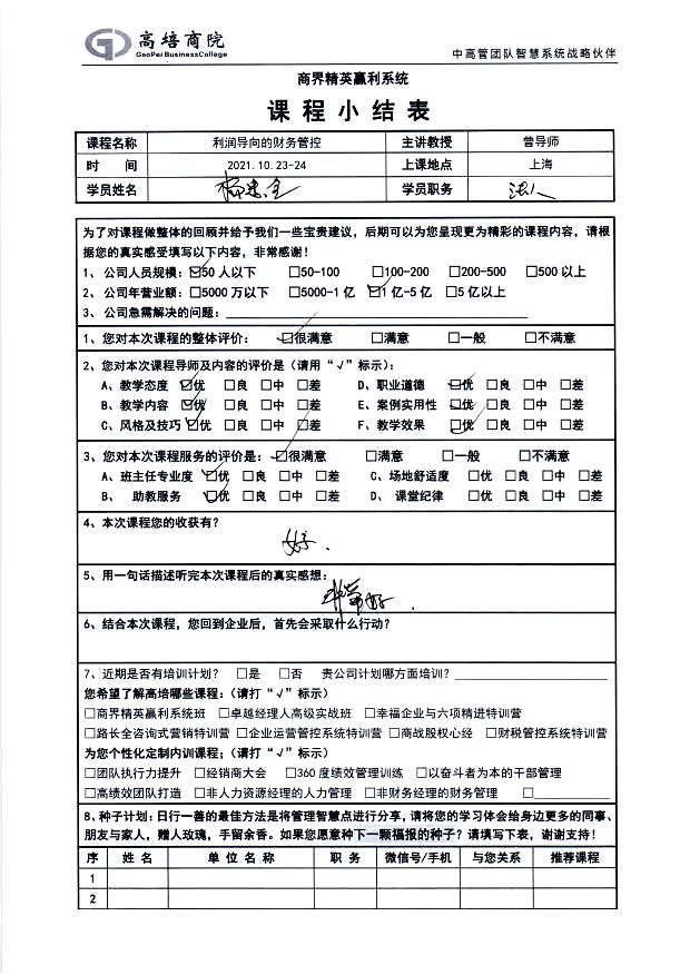 利潤導向的財務管控143